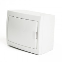 STEKKER бокс (корпус) пласт. навесной ЩРН-П-6 мод. непрозрач. белая дверь IP20, Standart 49642