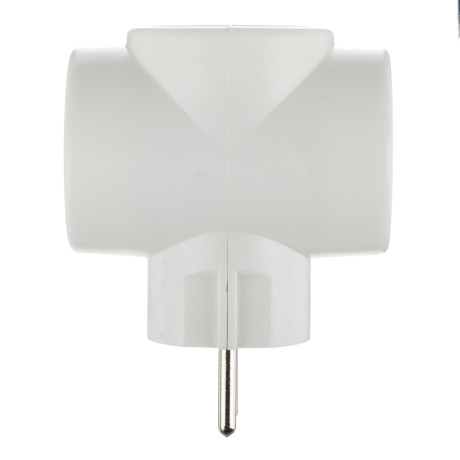 TOKER Разветвитель 3 гнезда, 6А, 3T, белый