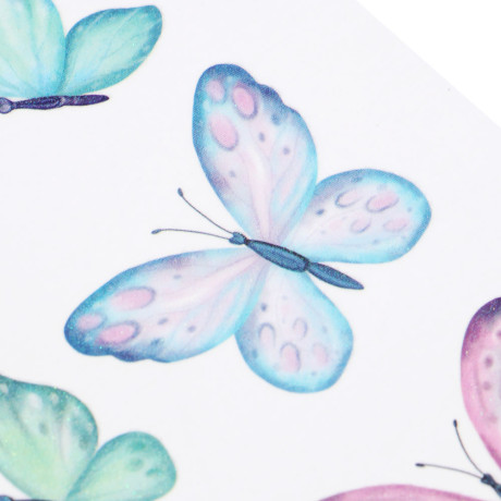 ЮНИLOOK Тату переводные для лица и тела бабочки, 11х10 см, ПВХ, 5 дизайнов, ВЗ24-47