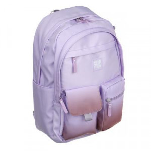 Рюкзак подростковый 45x31x17см, 2 отд., 6 карм., градиентный цвет, магнитная застежка, ПЭ, сиреневый