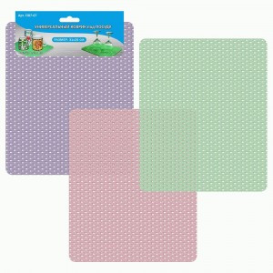 Коврик д/сушки посуды 31*26см, ПВХ, микс цветов (кратность 6шт!!!) FJ87-67 Мультидом