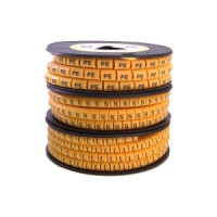 STEKKER Маркер кабельный "L" для провода сеч.4мм , желтый (500шт в упак) CBMR40-L 39120