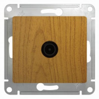 Systeme Electric GLOSSA мех. роз. TV СУ 1 мест темный дуб (окон RG6 1dB) GSL000591 (10!)