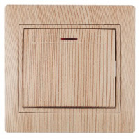 ЭРА Intro Plano выкл. СУ 1 кл. (инд.) 10А, сосна 1-102-11 53740