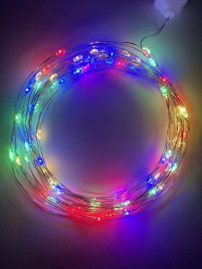 ЭРА Гирлянда-нить Роса 100LED (микро) разноцв. 10м., медн.пров IP20 220V 8204 ENIN -10NM lБ0047965