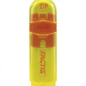 Ластик FACTIS ZIP (Испания), 80x10x10 мм, белый, выдвижной, ПВХ, PTF1030