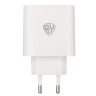 Сетевое зарядное устройство BY Smart 40Вт,2*USB-C, 1*USB-A, QC,PD,PPS,110-240В,50-60Гц,пластик,белый