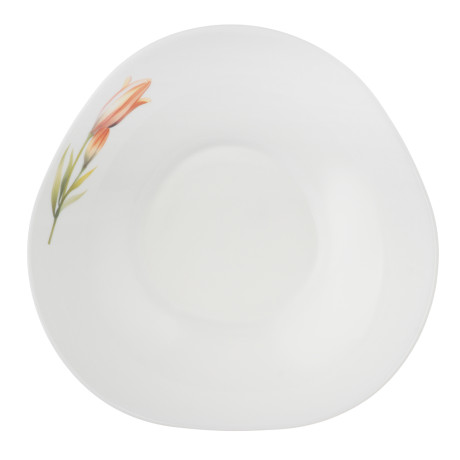 MILLIMI Лилия Салатник, опаловое стекло, 1000мл, 19х7см, треугольная форма