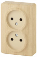 ЭРА Эксперт роз. ОУ 2 мест. 16А сосна 11-2202-11