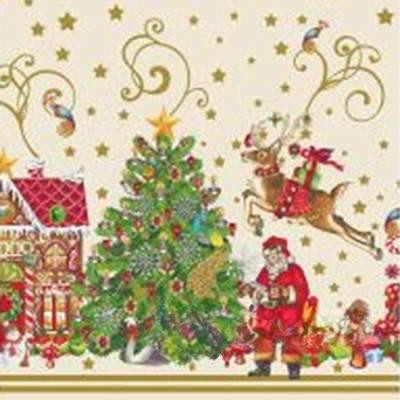 Клеенка 140*20 ДЕКОРАМА 23А (Новый год) ТУРЦИЯ