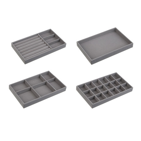 Органайзер для украшений, 21,3x12,4 см, ПВХ, 4 дизайна, арт.1