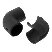 Промрукав Соединитель угловой разборный черный d25 (30/480 уп/кор) цена за 1 шт PR13.0193