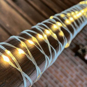 Гирлянда-нить св/д "Полоса" 10м 100LED провод прозрач ULD-S1000-100/DTA WARMWHITE IP20 DEWBAND Uniel