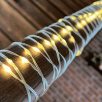 Гирлянда-нить св/д "Полоса" 10м 100LED провод прозрач ULD-S1000-100/DTA WARMWHITE IP20 DEWBAND Uniel