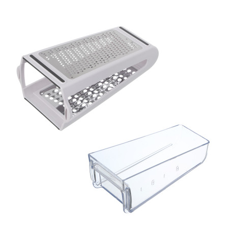 Терка VETTA 2-х сторонняя с контейнером, нерж.сталь