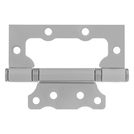 Петля накладная ПНУ-100, белая, 4 шт, (Металлист)