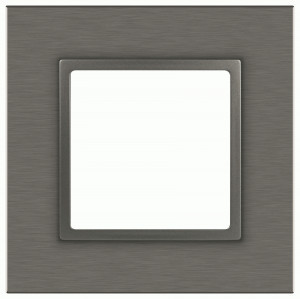 ЭРА Elegance рамка СУ 1 мест. металл титан 14-5201-16 65842