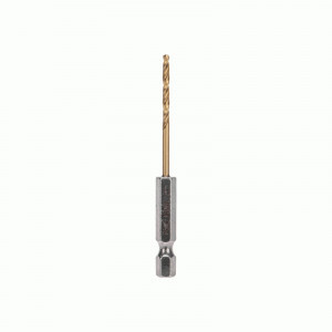 KRANZ Сверло по металлу 2,5мм, Р6М5, ТИТАН, шестигранный хвостовик уп.1шт цена/уп DIN 338 KR-91-5501