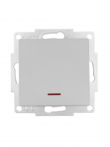 Lezard VESNA мех. выкл. СУ 1 кл. 10А (инд) платина (корп. ABS)   742-3588-111