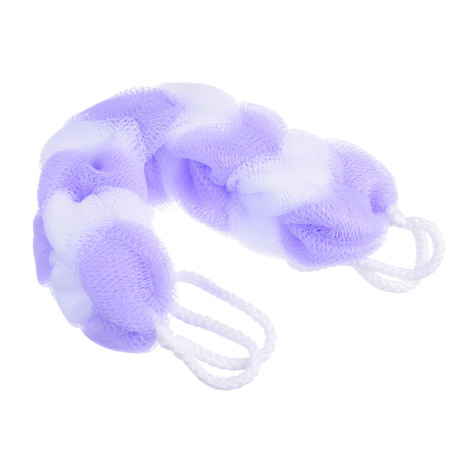 Мочалка косичка тм ЮL банная, полиэтилен, 70гр, 4-6 цветов