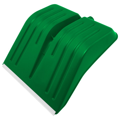 Лопата для уборки снега пластиковая, зеленая, 420 х 425 мм, без черенка, Сибртех
