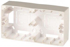 ЭРА 12 коробка-переходник ОУ для накл. монтажа 2 пост. роз. шампань 12-6102-04 5417