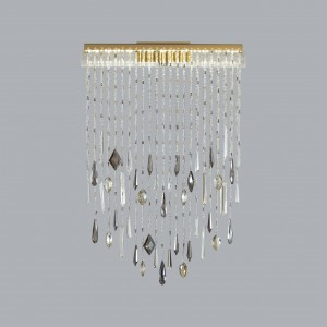 ODEON LIGHT 5420/24WL HALL ODL_EX25 79 ант.бронз/стекло/хрусталь Бра LEDx24W 3000K 1437lm AFINA