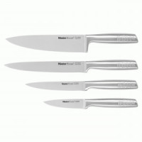 Набор ножей Томодачи 4предм.(поварск,раздел,универс,д/овощей) рукоятка нерж.сталь 84052 Master House