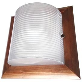 Ecola св-к накладной 2xGX53 дерево Орех Квадрат 245x100 IP65 НББ-04-60-022 TP53S2ECA