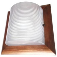 Ecola св-к накладной 2xGX53 дерево Орех Квадрат 245x100 IP65 НББ-04-60-022 TP53S2ECA