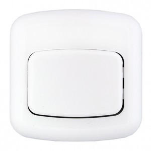 Bylectrica кнопка звонка (выкл. для быт.звонка) ОУ 1 кл. бел. (АБС пластик) А1 1-894 Минск