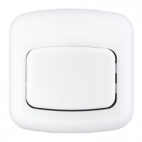 Bylectrica кнопка звонка (выкл. для быт.звонка) ОУ 1 кл. бел. (АБС пластик) А1 1-894 Минск
