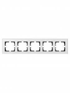 Lezard VESNA рамка акрил СУ 5 мест., гориз., серая матовая 742-M7180-150