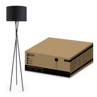 ASD/InHome св-к напольный торшер ТНО 04Ч 60W E27 черный 375x375x1600 8239