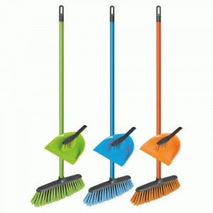 Набор для подметания(щётка с рукояткой 110 см,щётка-смётка,совок),цвет микс, Комби,082050/ YORK