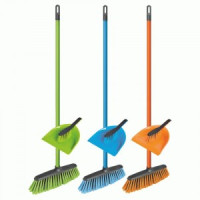 Набор для подметания(щётка с рукояткой 110 см,щётка-смётка,совок),цвет микс, Комби,082050/ YORK