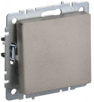 IEK BRITE мех. выкл. 1 кл. перекр. 10А ВС10-1-3-БрШ, шампань BR-V13-0-10-K37