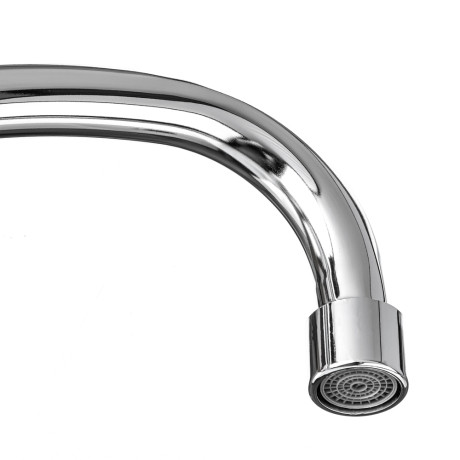 СоюзКран Смеситель для кухни, поворотный излив 20см, керам. кран-буксы 1/2, хром, цинк, SK01-T215