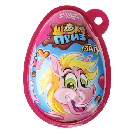 Печенье с шоколадной пастой и игрушкой "Шокоприз XXL" Няшка Коняшка 30гр