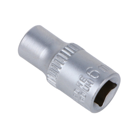 ЕРМАК Головка торцевая, 6 граней, 6 мм, 1/4", хром-ванадий
