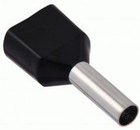 IEK GENERICA наконечник изолир. НШВИ2 1,5-8 черный (100шт) UGN31-008-D15-100-G