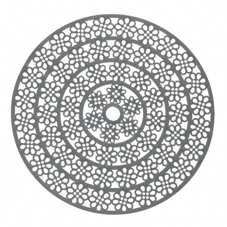 Коврик в раковину противоскользящий тм VETTA Паутинка, ПВХ, d29см, 2 диз., 4 цвета