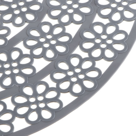 Коврик в раковину противоскользящий тм VETTA Паутинка, ПВХ, d29см, 2 диз., 4 цвета