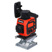 ЕРМАК Уровень лазерный 12 лучей, 2АКБ, экран зарядки, стока, зажим, сумка чехол, зу