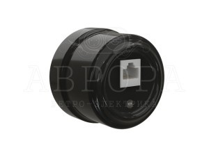 МЕЗОНИНЪ АВРОРА роз компьютерная RJ45, чёрный GE70342-05