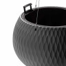 Кашпо "Жемчужина" 4л ГРАФИТ подвесное БШ8918 х4