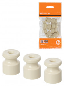 TDM РЕТРО Изолятор (ABS-пластик) сл. кость (уп. 10 шт, цена за шт.) SQ2804-0003