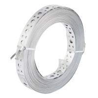 Лента перфорированная, вентиляционная, прямая, 0.55 мм, LP, V 2.5см х 25 м, цинк Сибртех