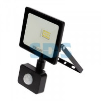 REXANT прожектор св/д с датчиком движения 20W IP44 1600lm 6500K 6K черн. 118x48x165 605-008