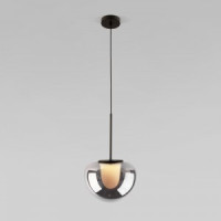 Eurosvet св-к св/д подвесной 8W 4000K 98lm 300х300х2000 черн./дымч. Twice 90325/1 Умный дом a065922